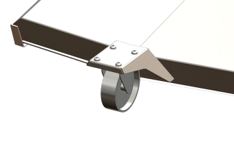 Laufrad mit Stahlrolle für TWB-WA 50IB / 75IB