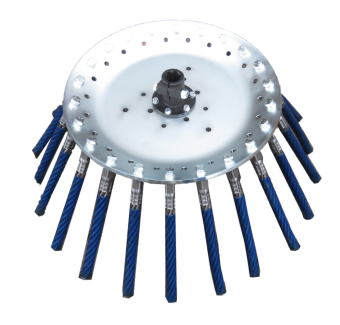 Bürstenteller für WEEDO II mit Zöpfen