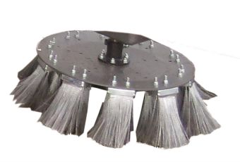Bürstenteller 50 cm mit Büschelbesatz