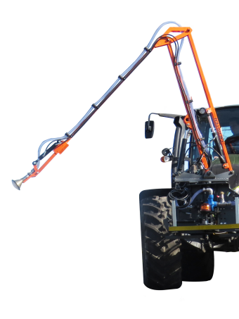 Gießarm mit externer Wasserversorgung