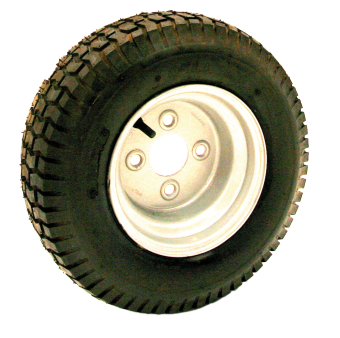 Radsatz 4.00-8 Blockprofil 2 PR inkl. Radnaben