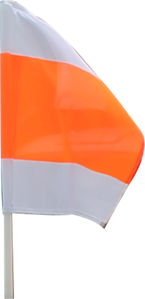 Warnflaggen (Satz) mit Halter