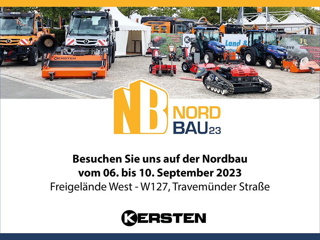Kersten Arealmaschinen auf der Nordbau 2023